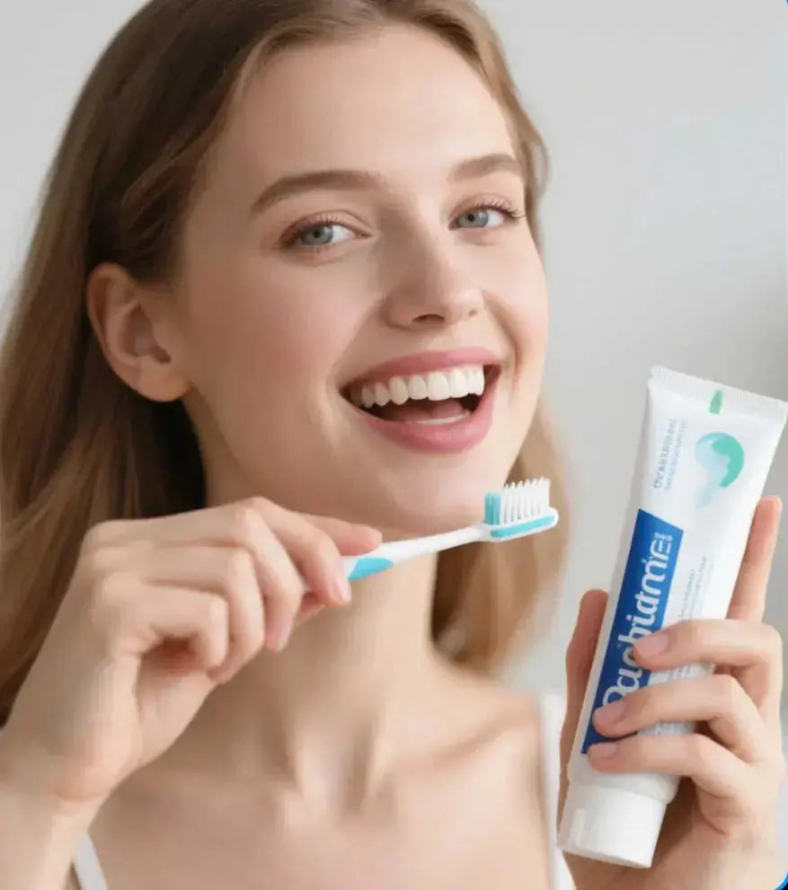 whitening and desensitizing toothpaste with hydroxyapatite